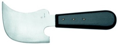 Quarter moon knife